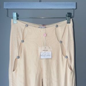 Oh Polly Sand Cut Out Leggings